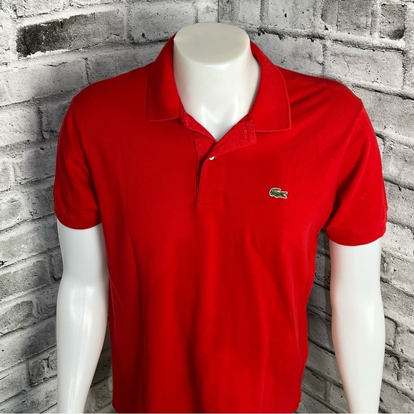 Lacoste Vintage 90’s Red Polo Shirt - Picture 2 of 7